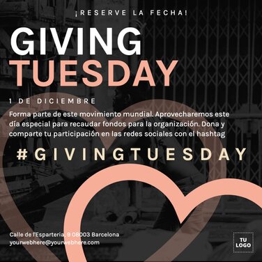 Edita un diseño de Giving Tuesday