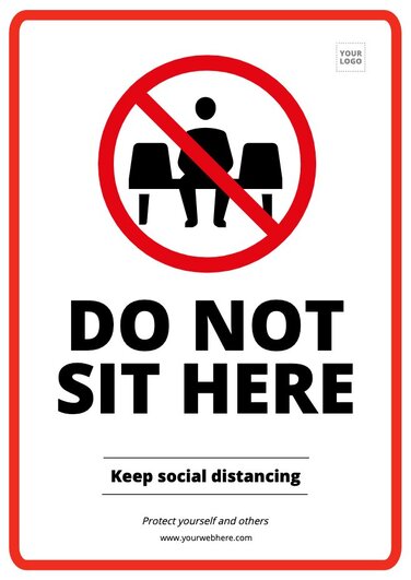 Edit a Do Not Sit sign