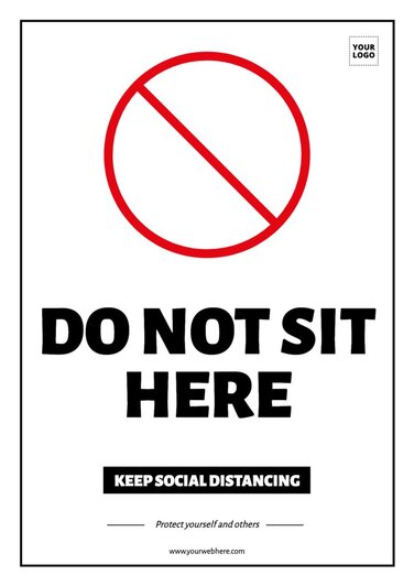 Edit a Do Not Sit sign