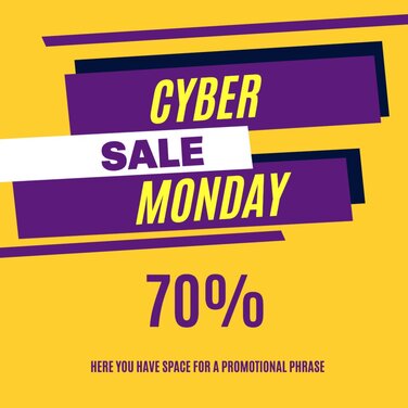 Customize your Cyber Monday banner
