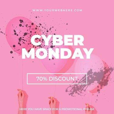 Customize your Cyber Monday banner