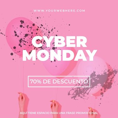 Personaliza tu banner para Cyber Monday