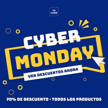 Personaliza tu banner para Cyber Monday