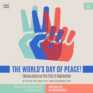 Edita un cartell del Dia de la Pau