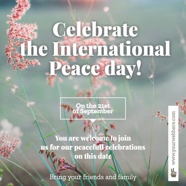 Edit a Peace Day image
