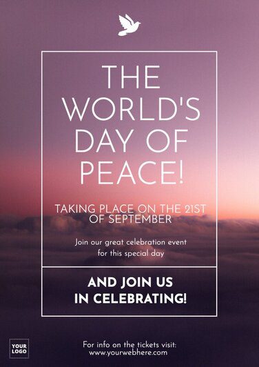 Edita un cartell del Dia de la Pau