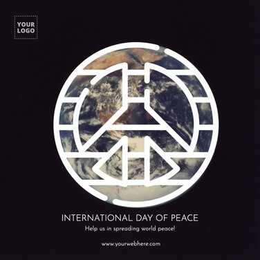 Publicar um cartaz do Dia da Paz