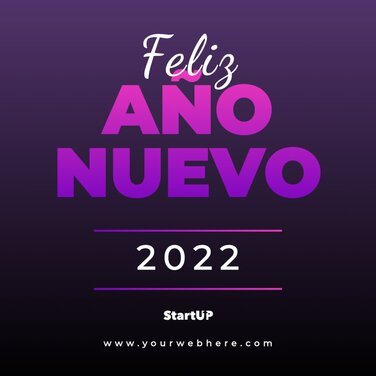 Edita un diseño de Año Nuevo