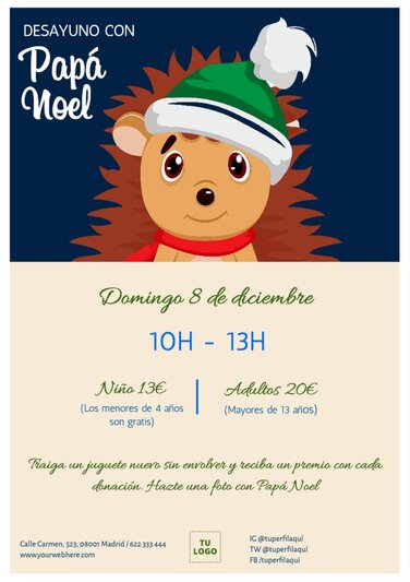 Edita un diseño de Papá Noel