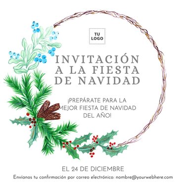 Edita una invitación de Navidad