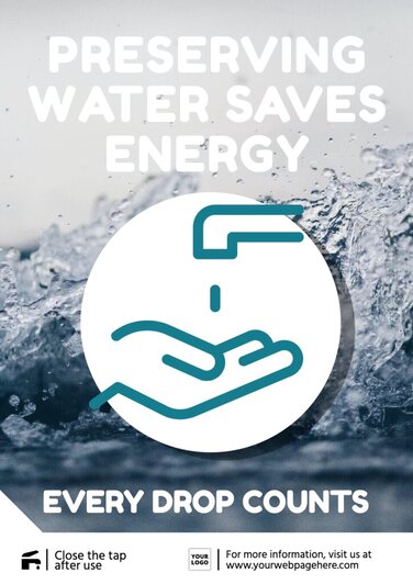 Modifier un poster pour économiser l'eau
