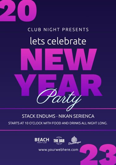 Free party poster templates