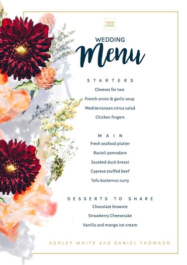 Event & Catering Menu Maker Online