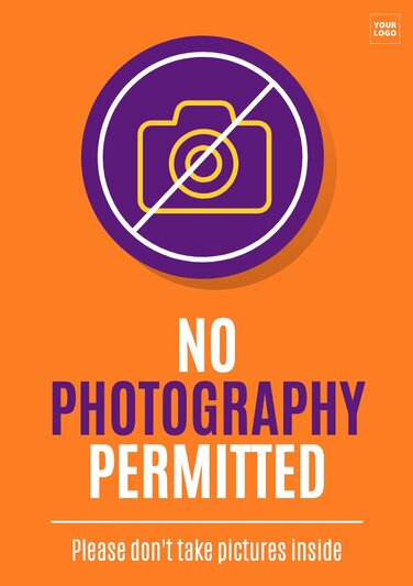 Edit a No Photos sign