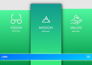 Mission, Vision and Values templates to print