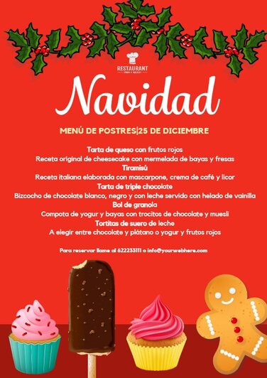 Edita una carta de postres