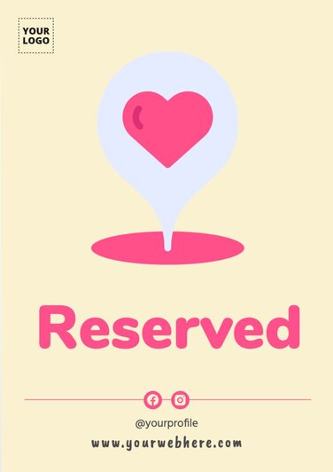 Edit a reservation sign