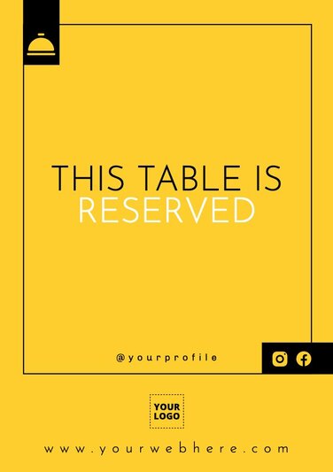 Edit a reservation sign