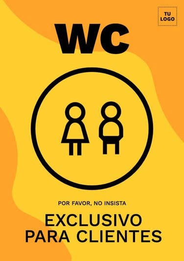 Crea tu cartel de baño exclusivo