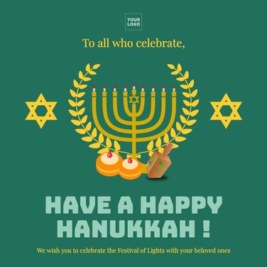 Hanukkah templates to customize online