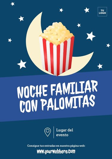 Edita un diseño para el Día de las Palomitas