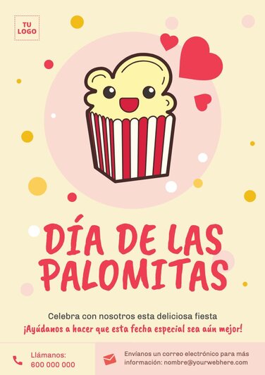 Edita un diseño para el Día de las Palomitas