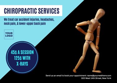 Edit a design for chiropractic services