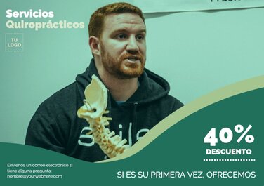Edita un diseño para quiroprácticos