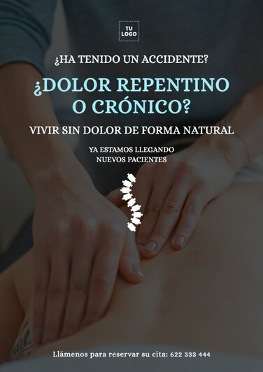 Edita un diseño para quiroprácticos