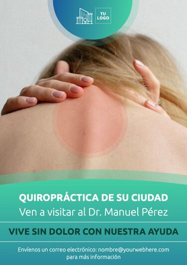 Edita un diseño para quiroprácticos