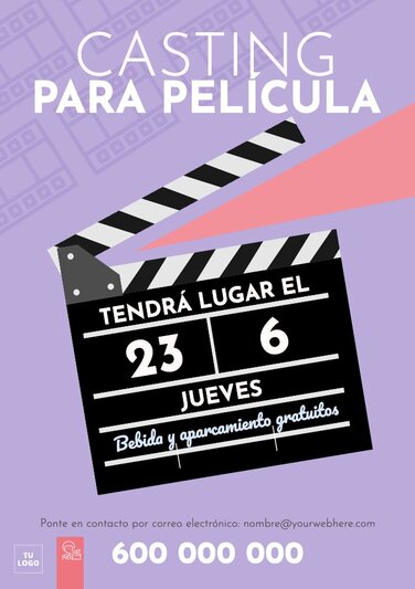 Edita un diseño para castings y audiciones