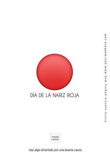 Edita un diseño del Día de la Nariz Roja