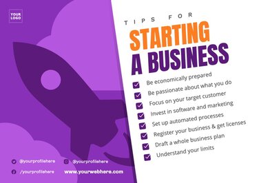 Edit a design with business tips