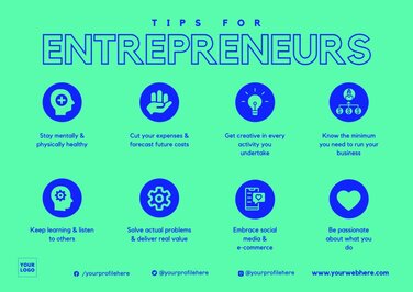 Edit a design with business tips