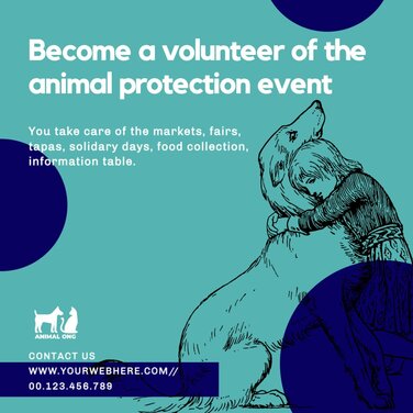 Edit a poster to save animals