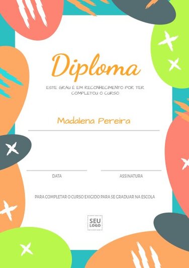 Editar um diploma para crianças