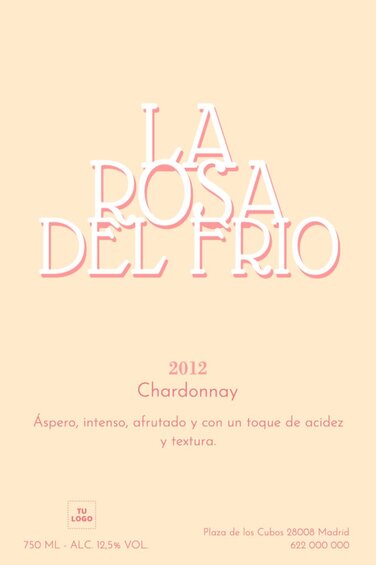 Edita una etiqueta de vino