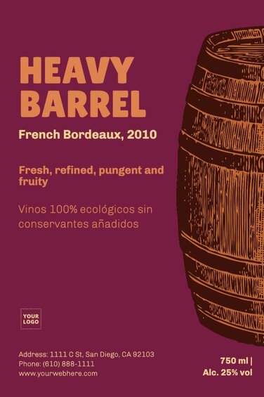 Edit a wine label