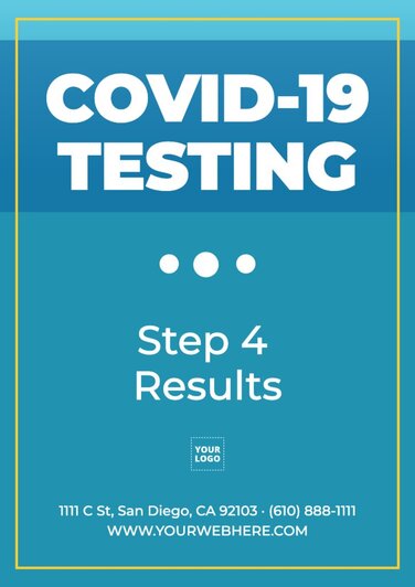 Edit a vaccine test poster