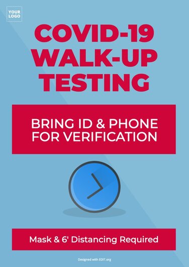 Edit a vaccine test poster