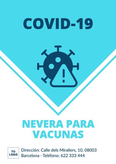 Editar un cartel de tests y vacunas