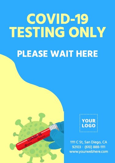 Edit a vaccine test poster