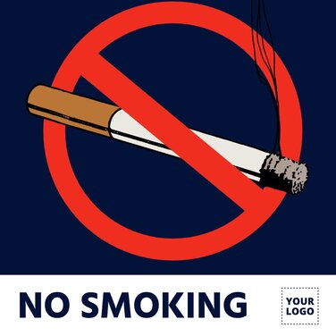 No smoking online custom poster templates