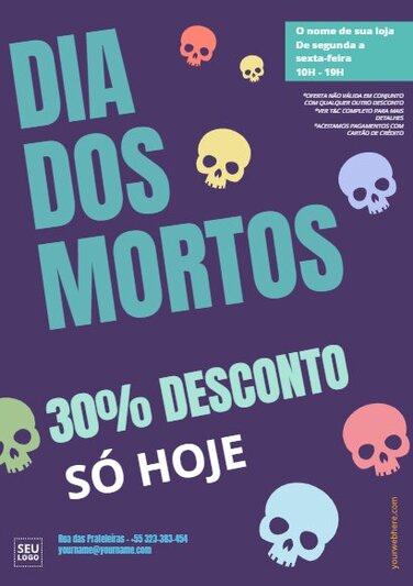 Editar um modelo de Dia dos Mortos