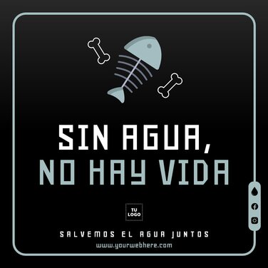 edita un diseño del Día Mundial del Agua