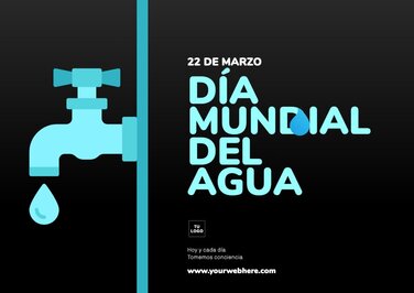 edita un diseño del Día Mundial del Agua