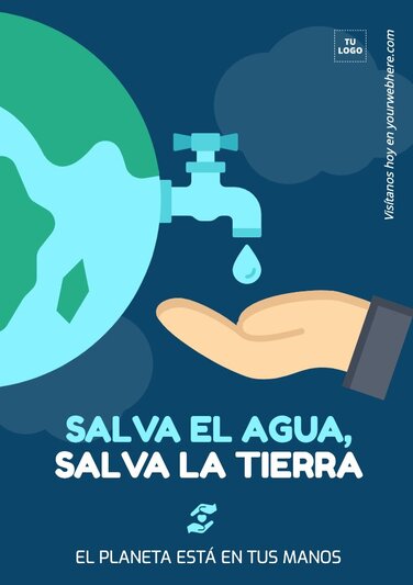 edita un diseño del Día Mundial del Agua