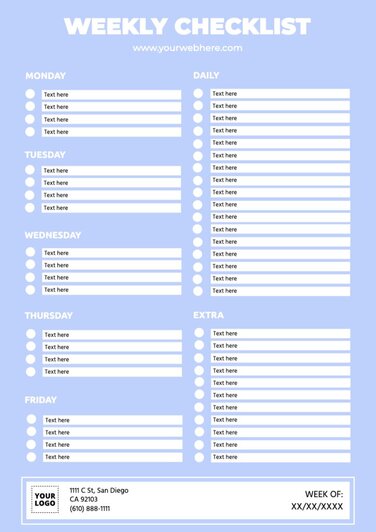 Edit a checklist template