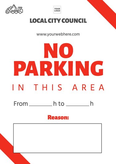 Car Parking Sign Template