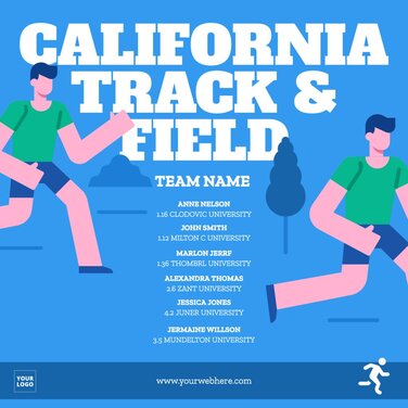 Edit a track and field design